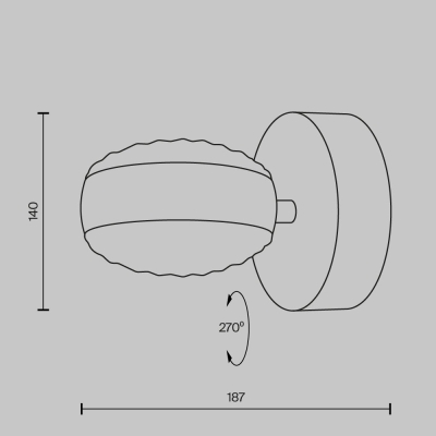 Бра MOD299WL-L10BS3K ★ Maytoni — купить в интернет магазине ЛЮСТРАВИК☀