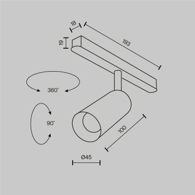 Светильник TR032-4-5W3K-M-DS-BW ★ Technical — купить в интернет магазине ЛЮСТРАВИК☀