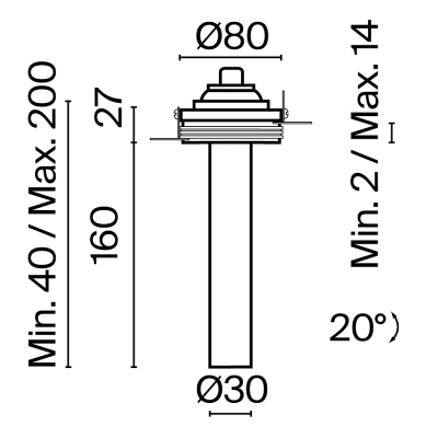 Светильник C140TRS-L200-7W3K-W ★ Technical — купить в интернет магазине ЛЮСТРАВИК☀