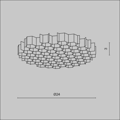 Светильник HoneyComb-D24 ★ Technical — купить в интернет магазине ЛЮСТРАВИК☀