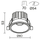 Светильник DL058-7W3K-BS ★ Technical — купить в интернет магазине ЛЮСТРАВИК☀