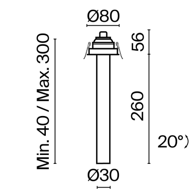 Светильник C140RS-L300-7W3K-BBS ★ Technical — купить в интернет магазине ЛЮСТРАВИК☀