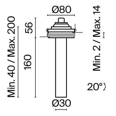 Светильник C140TRS-L200-7W3K-B ★ Technical — купить в интернет магазине ЛЮСТРАВИК☀