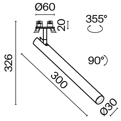 Светильник C141RS-L300-6W3K-B ★ Technical — купить в интернет магазине ЛЮСТРАВИК☀