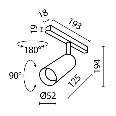 Светильник TR032-4-12W3K-M-DS-BBS ★ Technical — купить в интернет магазине ЛЮСТРАВИК☀