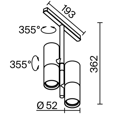 Светильник TR005-4-2X12W-DS-B ★ Technical — купить в интернет магазине ЛЮСТРАВИК☀