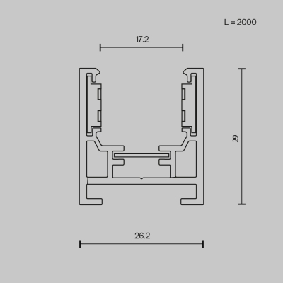 Шинопровод TRXM034-412W ★ Technical — купить в интернет магазине ЛЮСТРАВИК☀