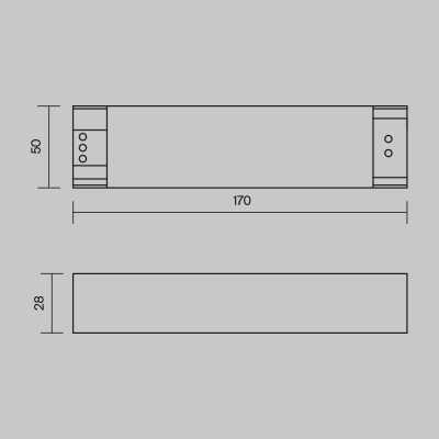 Блок Питания PSL005-100W-48V-IP20 ★ Technical — купить в интернет магазине ЛЮСТРАВИК☀