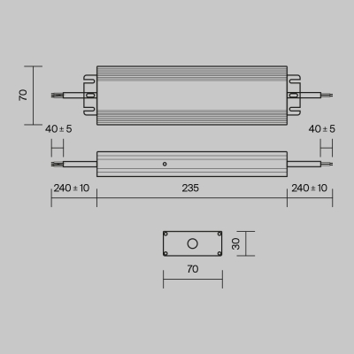 Блок Питания PSL008-150W-48V-IP67 ★ Technical — купить в интернет магазине ЛЮСТРАВИК☀