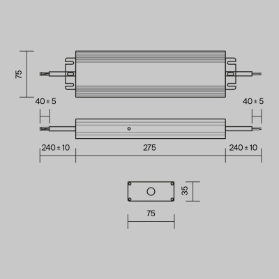 Блок Питания PSL008-300W-48V-IP67 ★ Technical — купить в интернет магазине ЛЮСТРАВИК☀