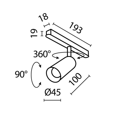 Светильник TR032-4-5W3K-M-DS-BBS ★ Technical — купить в интернет магазине ЛЮСТРАВИК☀