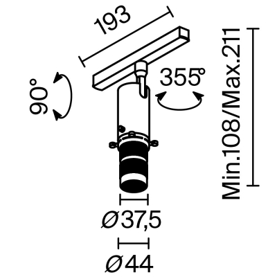 Светильник TR108-4-10W3K-DS-B ★ Technical — купить в интернет магазине ЛЮСТРАВИК☀