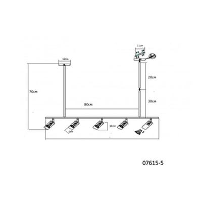 07615-5,19 Люстра Кайко Черный Gu10 50W 07615-5,19 ★ Kink Light — купить в интернет магазине ЛЮСТРАВИК☀
