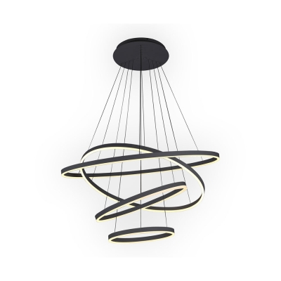 08204,19A(4000K) Подвес Димм. Тор Черный Led 174W 08204,19A(4000K) ★ Kink Light — купить в интернет магазине ЛЮСТРАВИК☀