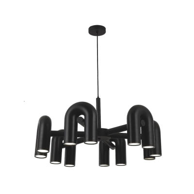 08465-6,19 Люстра Канти Черный Led 72W 08465-6,19 ★ Kink Light — купить в интернет магазине ЛЮСТРАВИК☀
