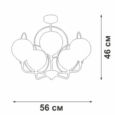 Люстру V3991-1/5PL ★ Vitaluce — купить в интернет магазине ЛЮСТРАВИК☀