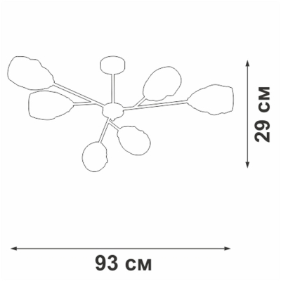 Люстру V3958-1/6PL ★ Vitaluce — купить в интернет магазине ЛЮСТРАВИК☀