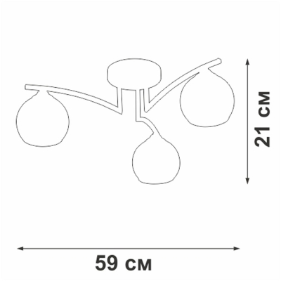 Люстру V4285-1/3PL ★ Vitaluce — купить в интернет магазине ЛЮСТРАВИК☀