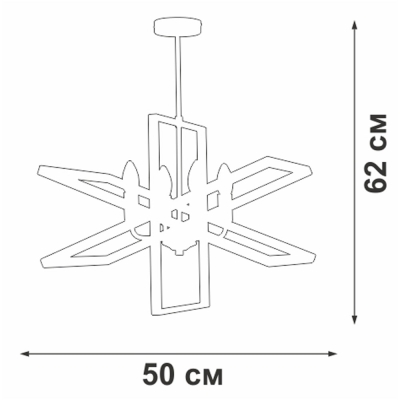Люстру V3004-1/4PL ★ Vitaluce — купить в интернет магазине ЛЮСТРАВИК☀