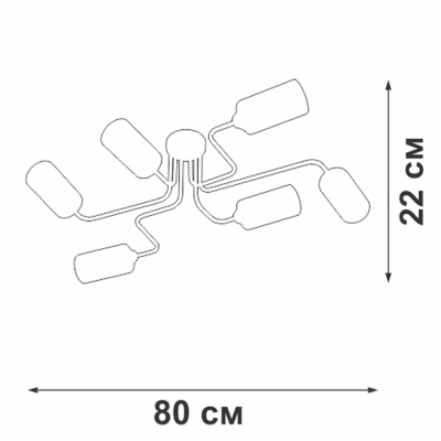 Люстру V4310-0/6PL ★ Vitaluce — купить в интернет магазине ЛЮСТРАВИК☀