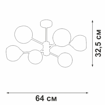Люстру V39930-13/6PL ★ Vitaluce — купить в интернет магазине ЛЮСТРАВИК☀