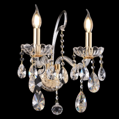 Бра MONICA AP2 GOLD ★ Crystal Lux — купить в интернет магазине ЛЮСТРАВИК☀