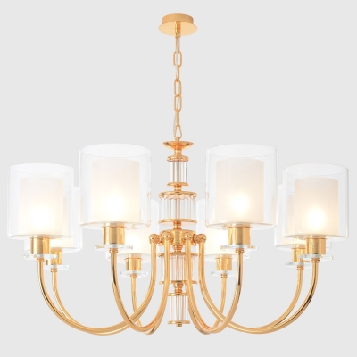 Люстру ELENA SP8 GOLD ★ Crystal Lux — купить в интернет магазине ЛЮСТРАВИК☀