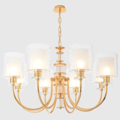 Люстру ELENA SP8 GOLD ★ Crystal Lux — купить в интернет магазине ЛЮСТРАВИК☀