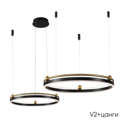 Люстру FERNANDO SP123W LED  BLACK/GOLD ★ Crystal Lux — купить в интернет магазине ЛЮСТРАВИК☀