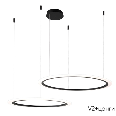 Люстру MANZANA SP53W LED  BLACK ★ Crystal Lux — купить в интернет магазине ЛЮСТРАВИК☀