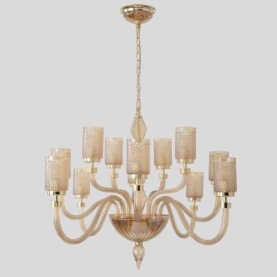 Люстру SILVESTRO SP12 AMBER ★ Crystal Lux — купить в интернет магазине ЛЮСТРАВИК☀