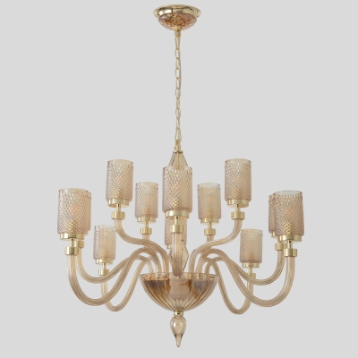Люстру SILVESTRO SP12 AMBER ★ Crystal Lux — купить в интернет магазине ЛЮСТРАВИК☀