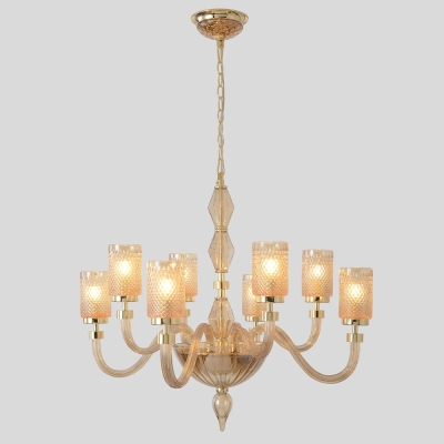 Люстру SILVESTRO SP8 AMBER ★ Crystal Lux — купить в интернет магазине ЛЮСТРАВИК☀