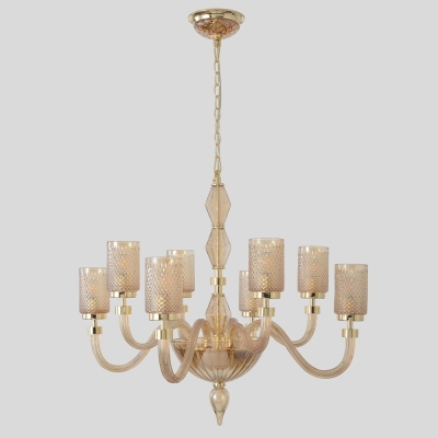 Люстру SILVESTRO SP8 AMBER ★ Crystal Lux — купить в интернет магазине ЛЮСТРАВИК☀
