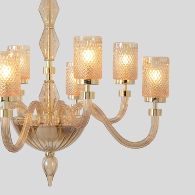 Люстру SILVESTRO SP8 AMBER ★ Crystal Lux — купить в интернет магазине ЛЮСТРАВИК☀