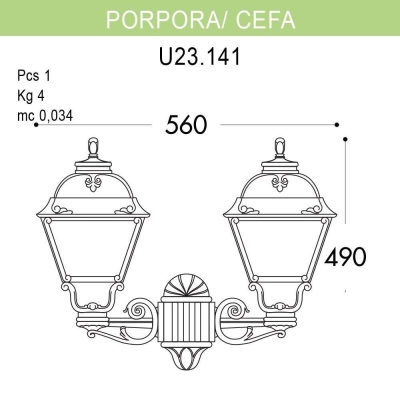 Светильник U23.141.000.BYF1R ★ Fumagalli — купить в интернет магазине ЛЮСТРАВИК☀