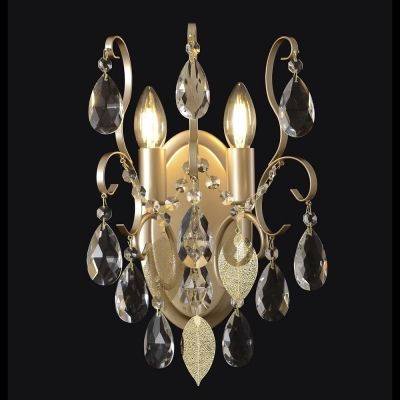 Бра ESMIRALDA AP2 GOLD ★ Crystal Lux — купить в интернет магазине ЛЮСТРАВИК☀