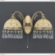 Бра A 7003/2 ★Reccagni Angelo, 2 x 60Вт☀, Бронза► — Купить▼