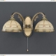 Бра A 7004/2 ★Reccagni Angelo, 2 x 60Вт☀, Бронза► — Купить▼