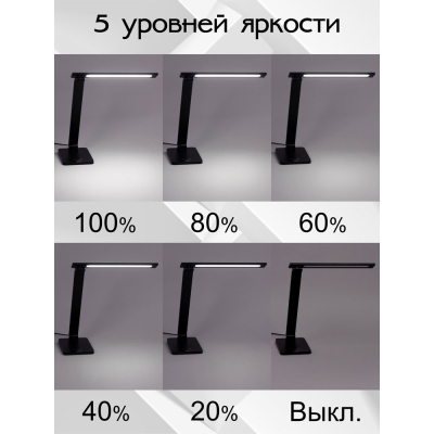 Citilux Ньютон CL803081 Настольный светильник с диммером Чёрный