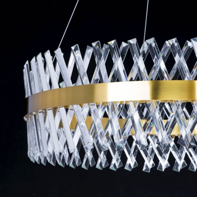 Citilux Ричард CL336083 LED Люстра хрустальная с пультом Бронза