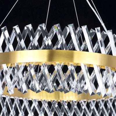 Citilux Ричард CL336083 LED Люстра хрустальная с пультом Бронза