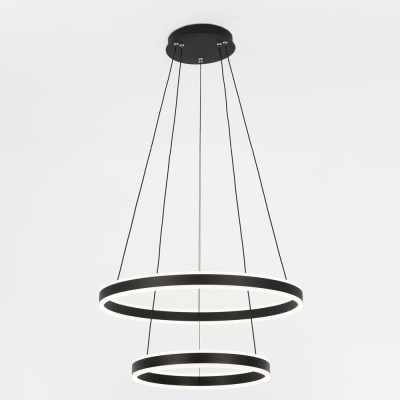 Citilux Дуэт CL719641 LED Люстра подвесная с пультом Чёрная