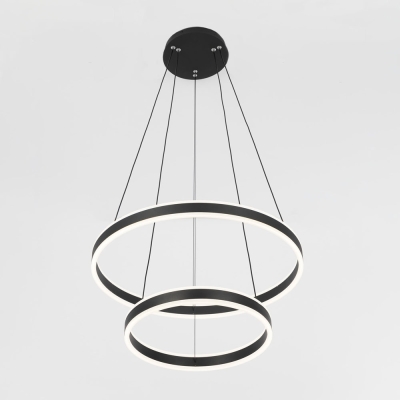 Citilux Дуэт CL719641 LED Люстра подвесная с пультом Чёрная