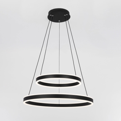 Citilux Дуэт CL719641 LED Люстра подвесная с пультом Чёрная