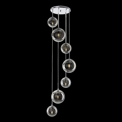 Citilux Томми CL102070 Люстра каскадная с дымчатыми шарами