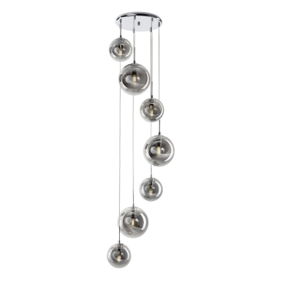 Citilux Томми CL102070 Люстра каскадная с дымчатыми шарами