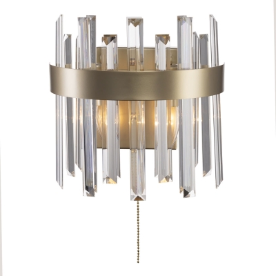 Citilux Лаура CL301422 Бра хрустальное с выключателем Шампань