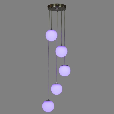 Citilux Адам Смарт CL228A051 RGB LED Умная каскадная люстра Матовый Хром