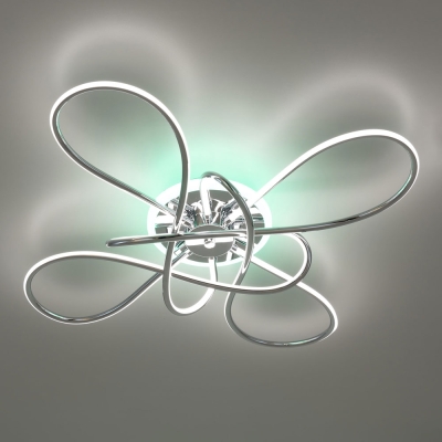 Citilux Джемини CL229B141E LED RGB Люстра с пультом Хром
